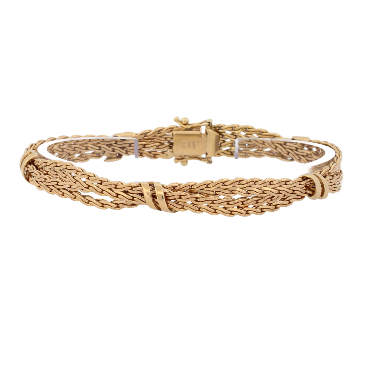 9ct Yellow Gold Fancy Plaited Bracelet