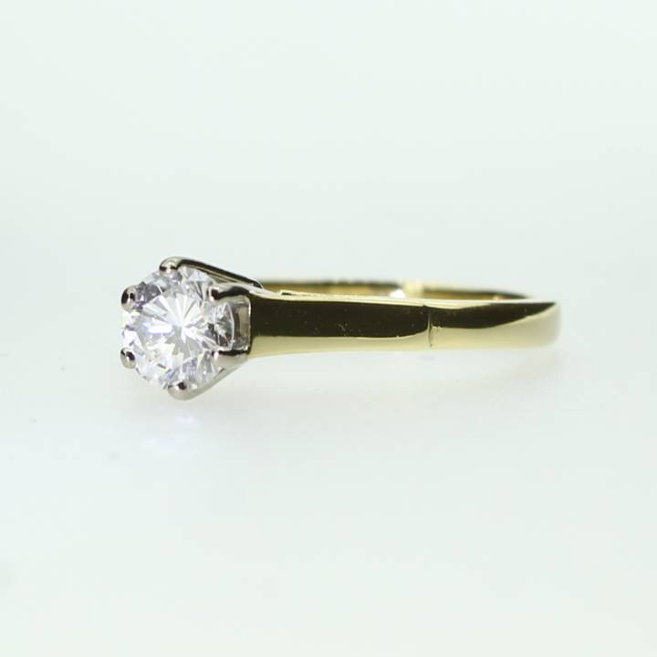 Pre-Owned 18ct Yellow Gold Diamond Solitaire Ring 0.43ct 7101152