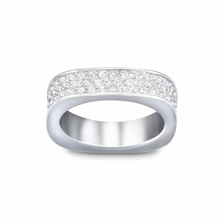 Swarovski Vio Square Crystal Pave Ring, Size 52, Was £79.00