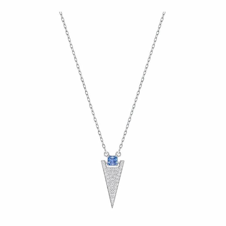 l Swarovski Funk Blue Crystal Triangle Necklace, Was £79.00 2603083