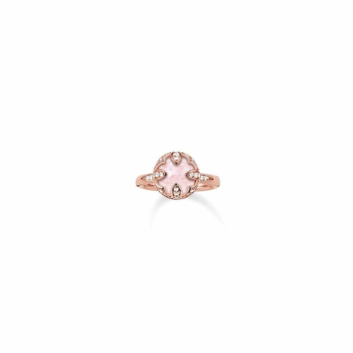 Thomas Sabo Rose Gold Plated Pink CZ Ring, Size 54, Was £149.00