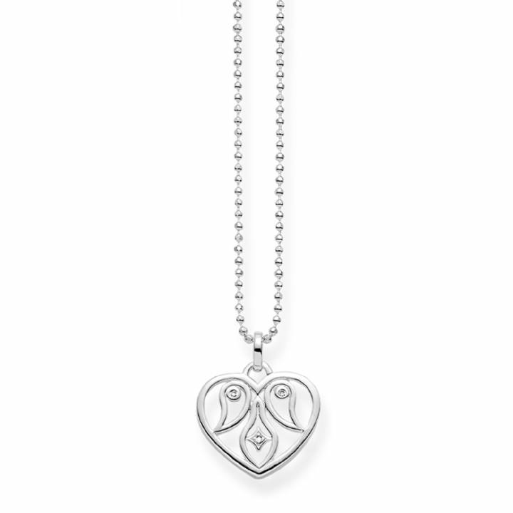 Thomas Sabo Heart Ornamentation Diamond Necklace, Was £98.00 2303457