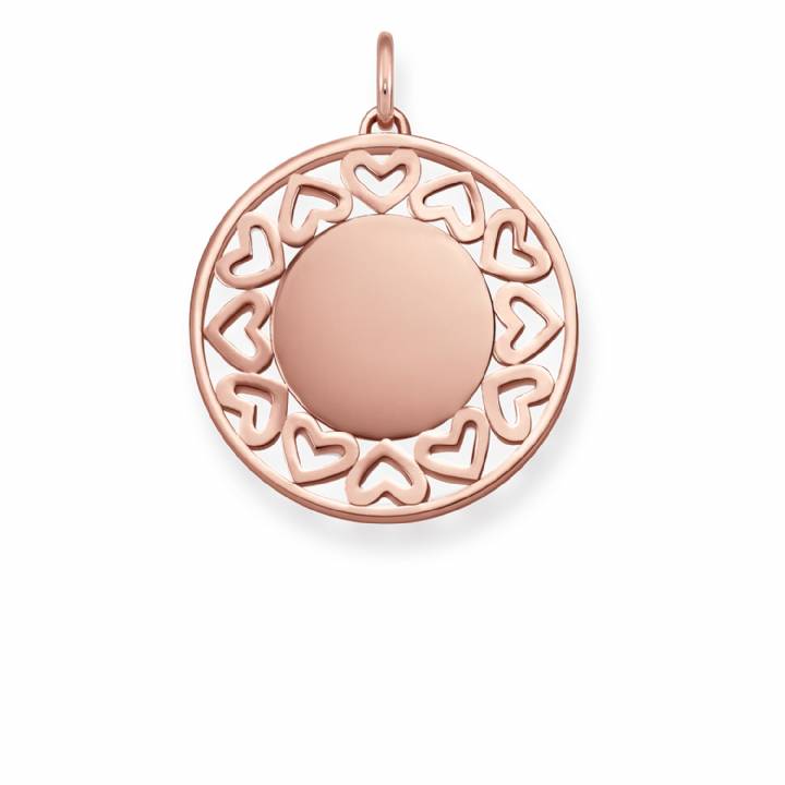 Thomas Sabo Rose Gold Plated Hearts Pendant, Was £98.00 2303461