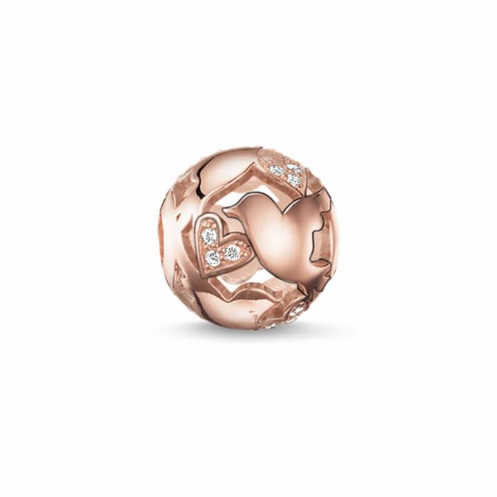 Thomas Sabo Rose Plated  Love Birds Karma Bead, Was £70.00 2314198