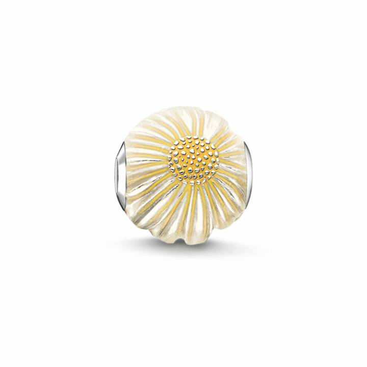 Thomas Sabo Karma Silver Enamel Daisy Bead, Was £70.00 2314273