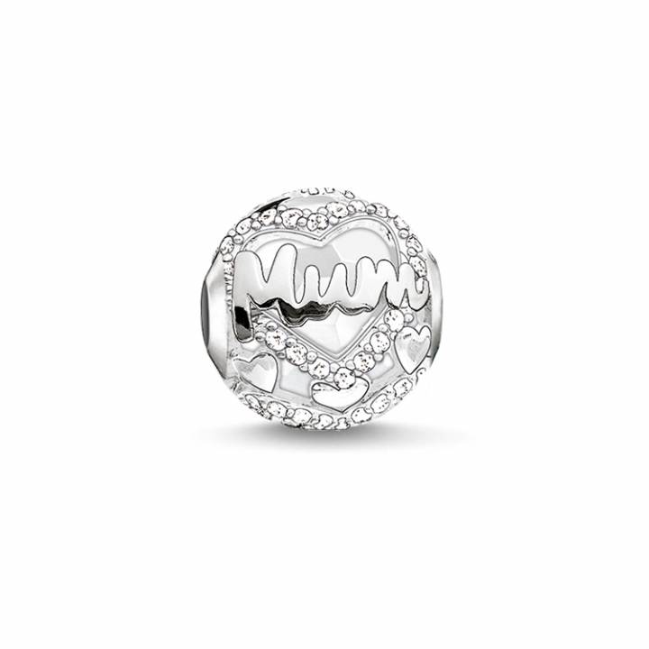 Thomas Sabo Silver CZ Mum Karma Bead, Was £89.00 2314236