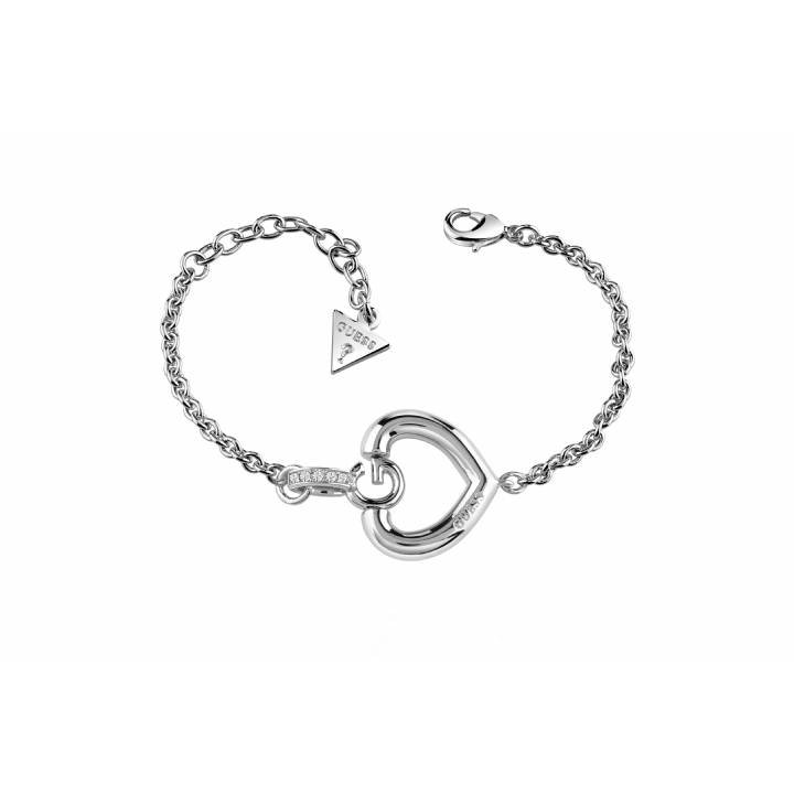 Guess Rhodium Plated Gisele Bold G Bracelet, Was £49.00 1401633