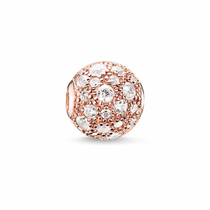 Thomas Sabo Rose CZ Pave Crushed Karma Bead, Was £69.00 2314133