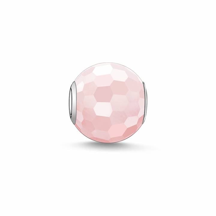 Thomas Sabo Faceted Rose Quartz Karma Bead, Was £19.00