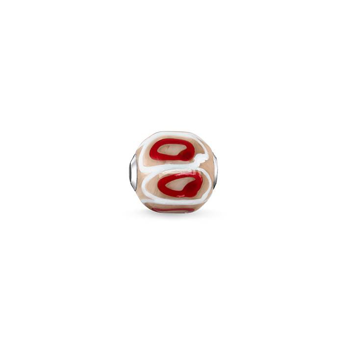 Thomas Sabo Red, Beige & White Karma Bead, Was £29.00 2314308