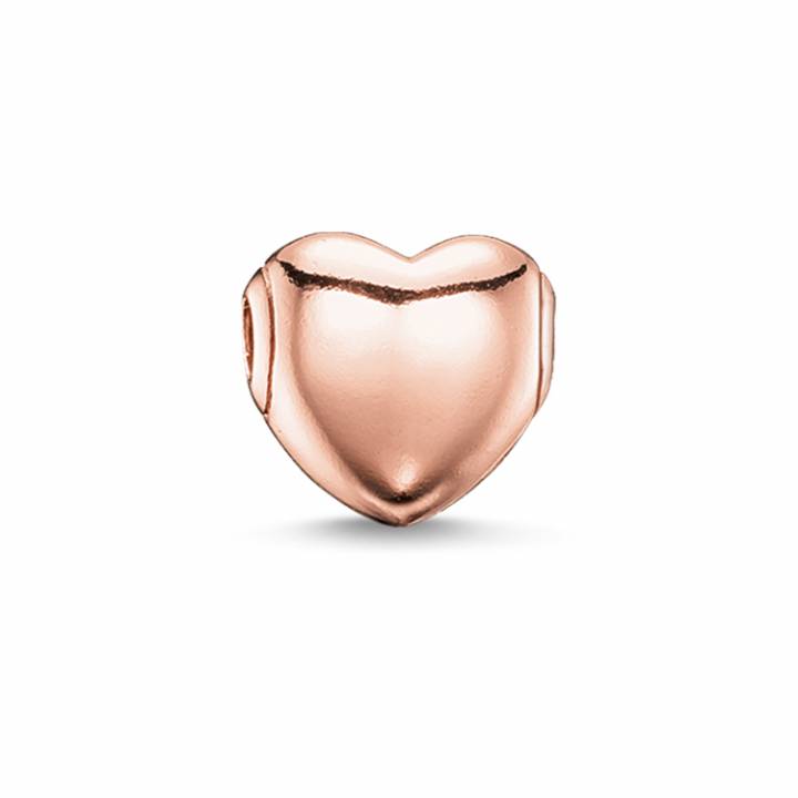 Thomas Sabo Rose Gold Plated Plain Heart Bead, Was £55.00