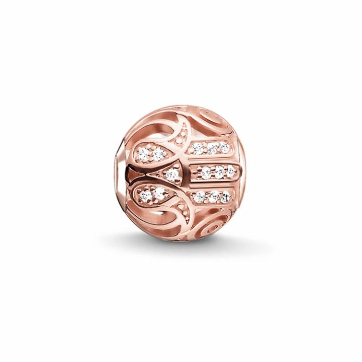 Thomas Sabo Rose Plated CZ Fatimas Hand Bead, Was £79.00 2314255