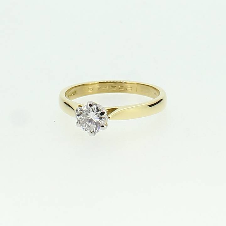 Pre-Owned 18ct Yellow Gold Diamond Solitaire Ring 0.50ct 7101350