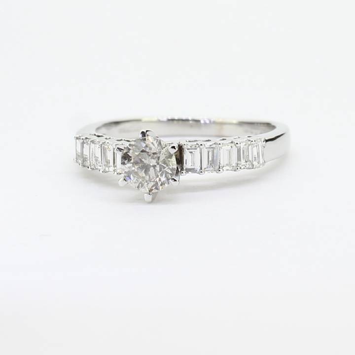 Pre-Owned 14ct White Gold Diamond Solitaire Total 0.95ct 7101347