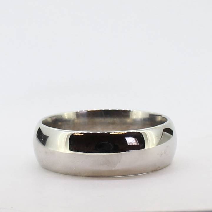 Pre-Owned 9ct White Gold 7mm Plain Wedding Band 1514753