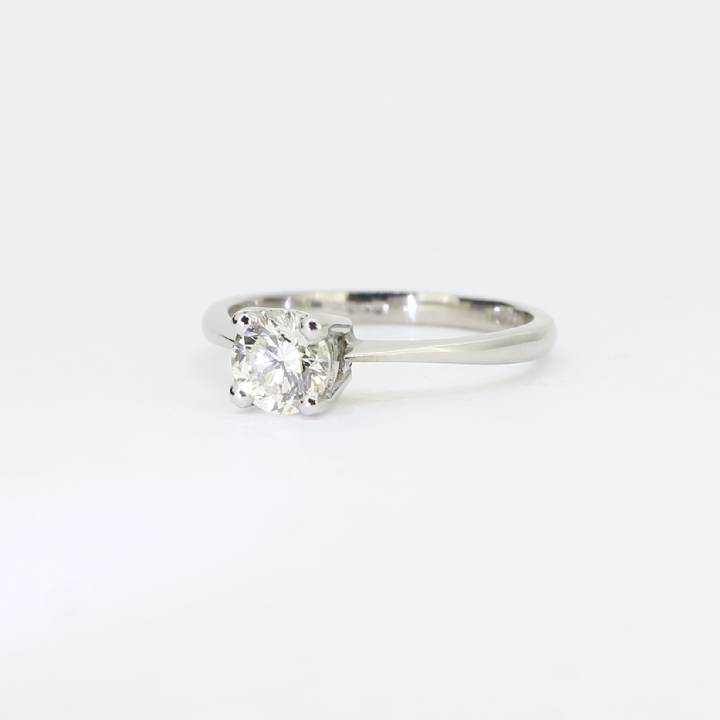 Pre-Owned Platinum Diamond Solitaire Ring 0.66ct