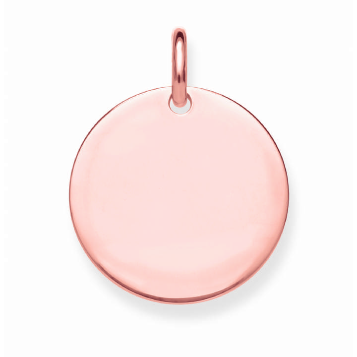 Thomas Sabo Rose Plated Round Disc Pendant, was £69.00