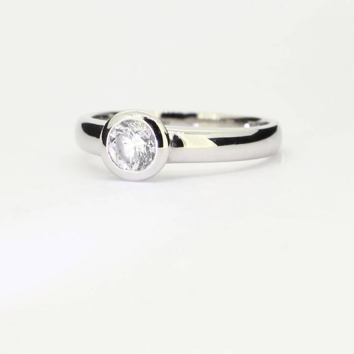 Pre-Owned 18ct White Gold  Diamond Solitaire Ring 0.58ct