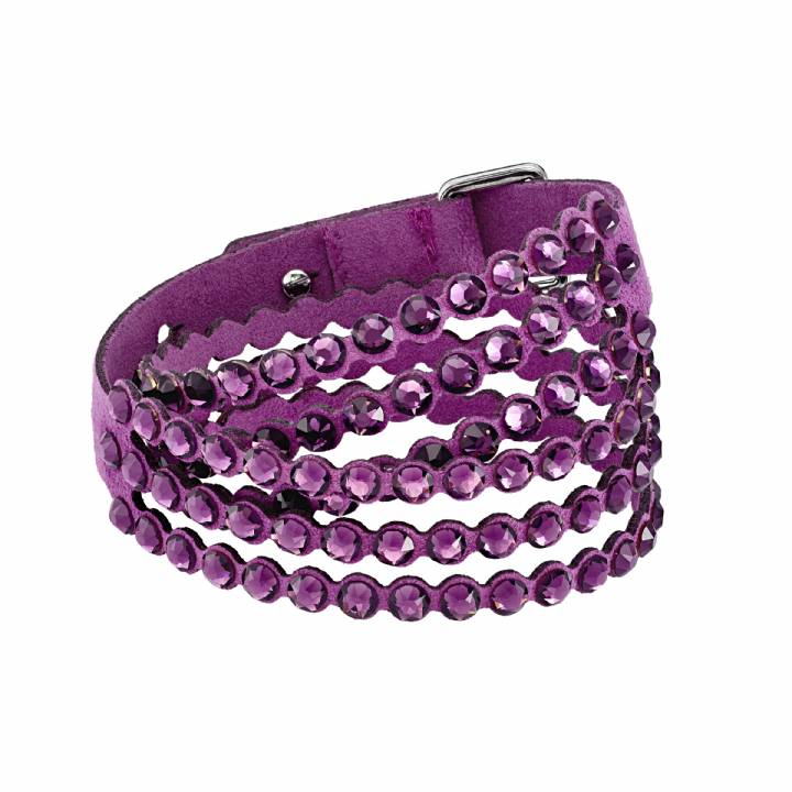 Swarovski Power Purple Crystal Multi Row Bracelet, Was £59.00 2604333