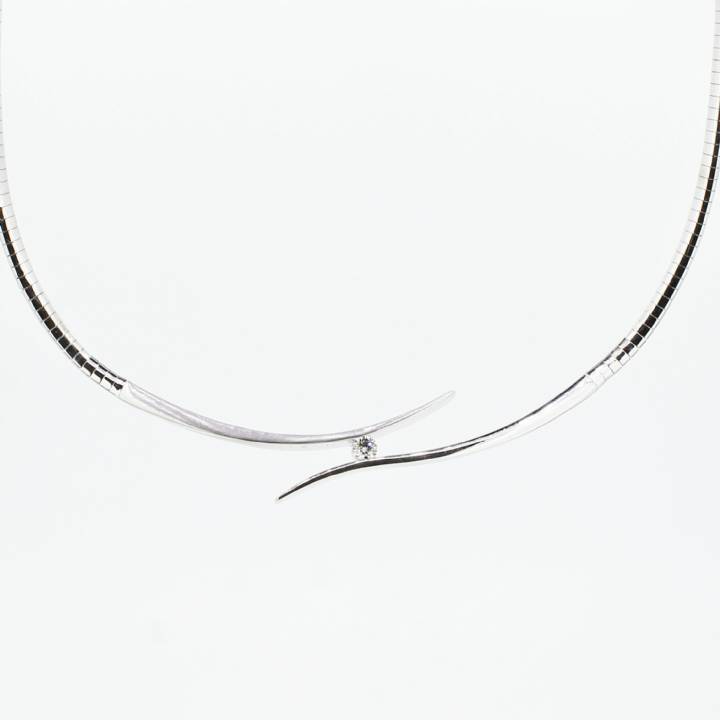 Pre-Owned 18ct White Gold Diamond Necklet 0.21ct 1607325