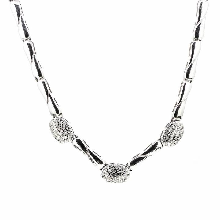 Pre-Owned 18ct White Gold Diamond Necklet Total 0.26ct