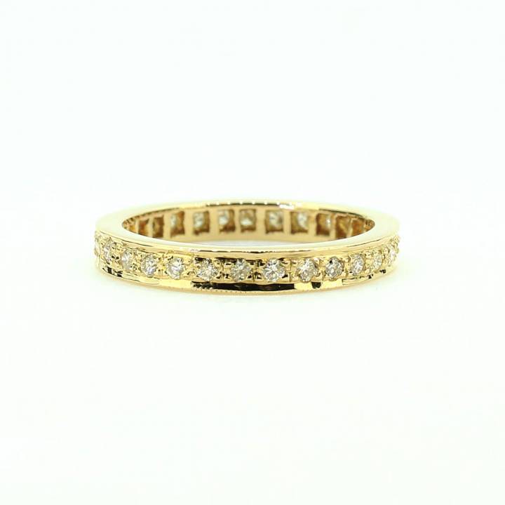 Art Deco Inspired 2mm Notched Diamond Wedding Band Ring | Berlinger Jewelry