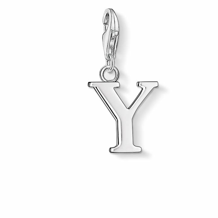 Thomas Sabo Silver Plain Initial Y Charm, Was £29.00 2308225