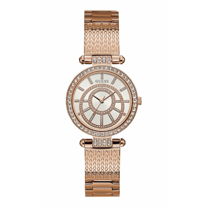 Guess Ladies Muse Rose Plated Bracelet Watch,