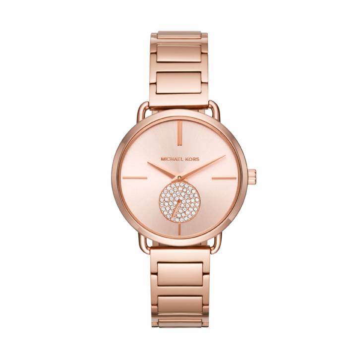 Michael Kors Portia Rose Plated Stone Set Watch, Was £229.00