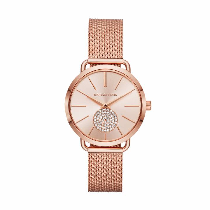 Michael Kors Portia Rose Plated Bracelet Watch, Was £219.00 0130175