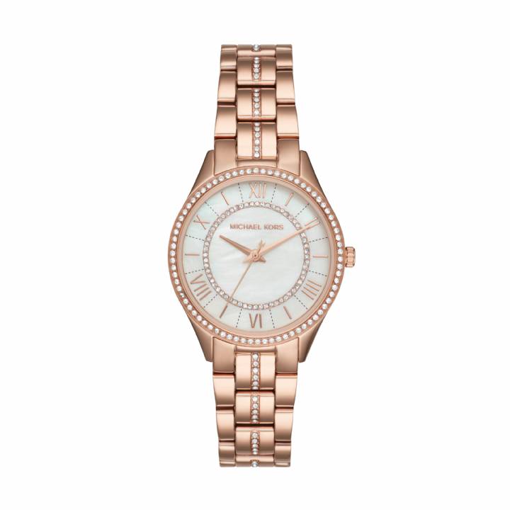 Michael Kors Lauryn Rose Plated Watch, was £239.00