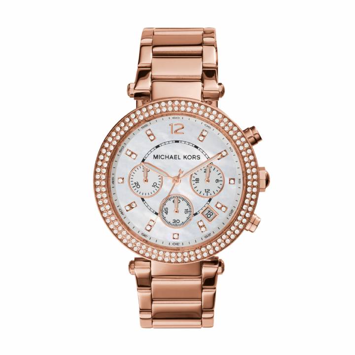 Michael Kors Parker Rose Plated Watch, Was £279.00
