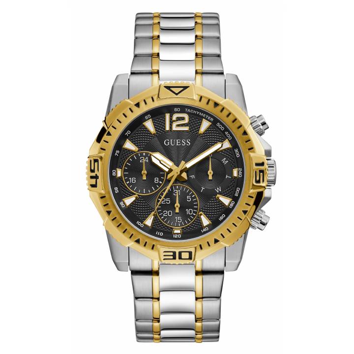 Guess Gents Commander 2 Tone Bracelet Watch, Was £179.00 0111211