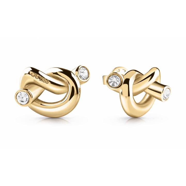 Guess Gold Plated Knot Stud Earrings, Was £29.00
