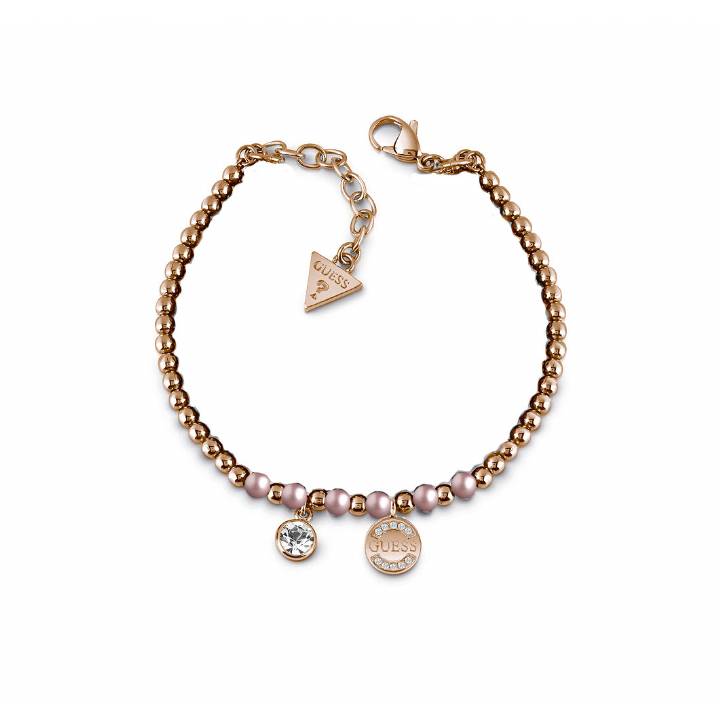 Guess Rose Coloured Crystal & Pearl Bracelet, was £39.00