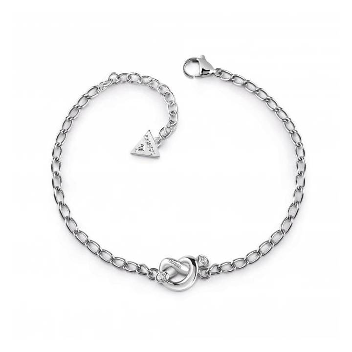 Guess Rhodium Plated Knot Bracelet, Was £39.00