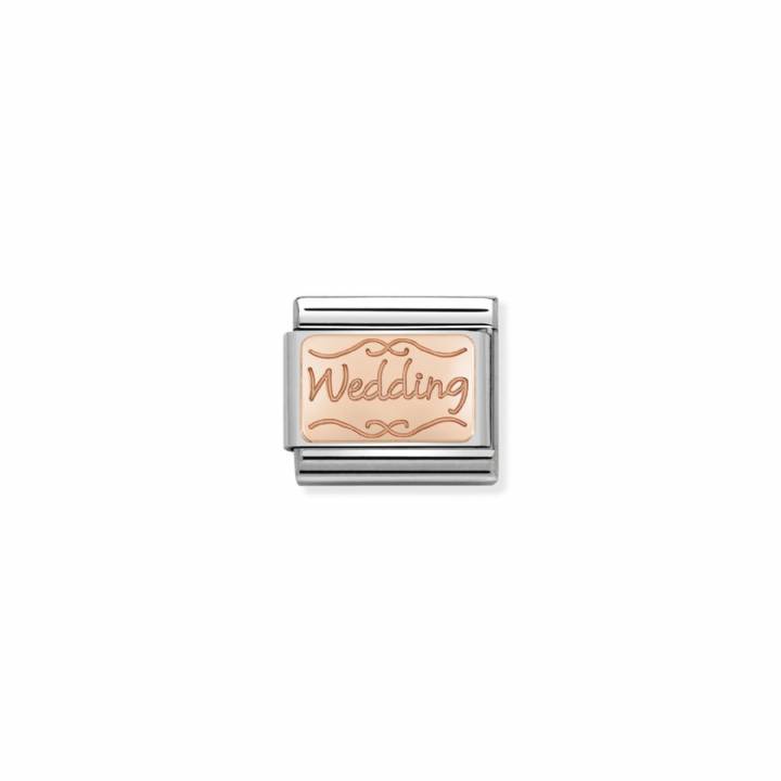 Nomination Steel & 9ct Rose Gold 'Wedding' Charm 2401065