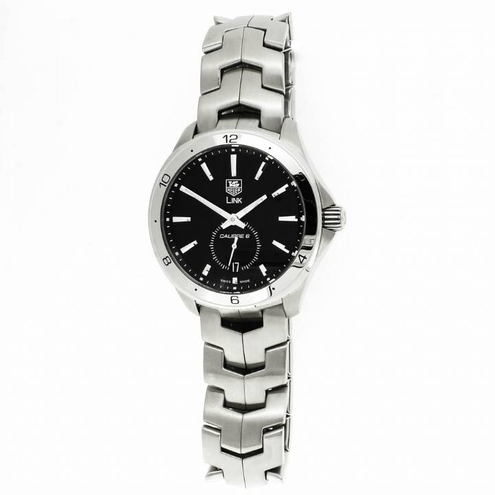 Pre-Owned 40mm Tag Heuer Link, Black Dial Watch