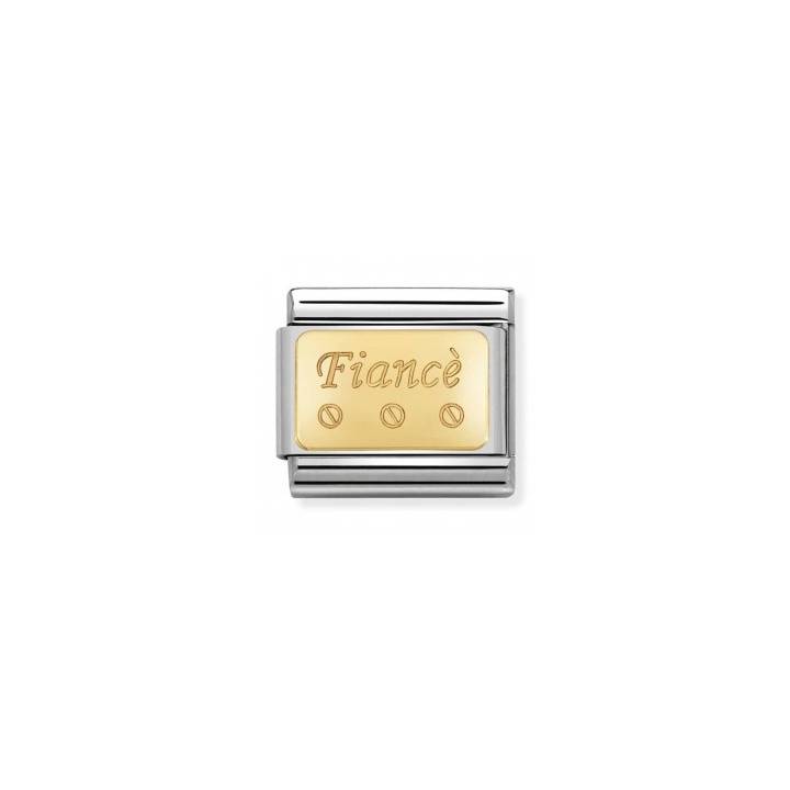 Nomination Steel & 18ct Gold 'Fiance' Charm 2401604