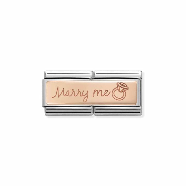 Nomination Steel & Rose Gold 'Marry Me' Double Charm 2401270