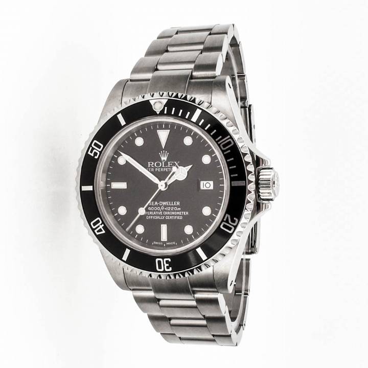 Pre-Owned 40mm Rolex Sea-Dweller Watch, Black Dial 16600 1701481