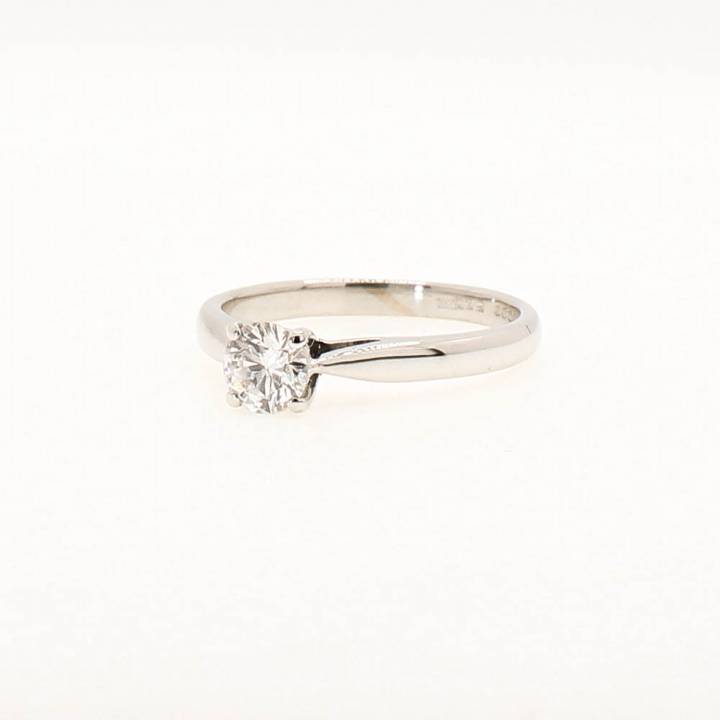 Pre-Owned 18ct White Gold Diamond Solitaire Ring 0.42ct