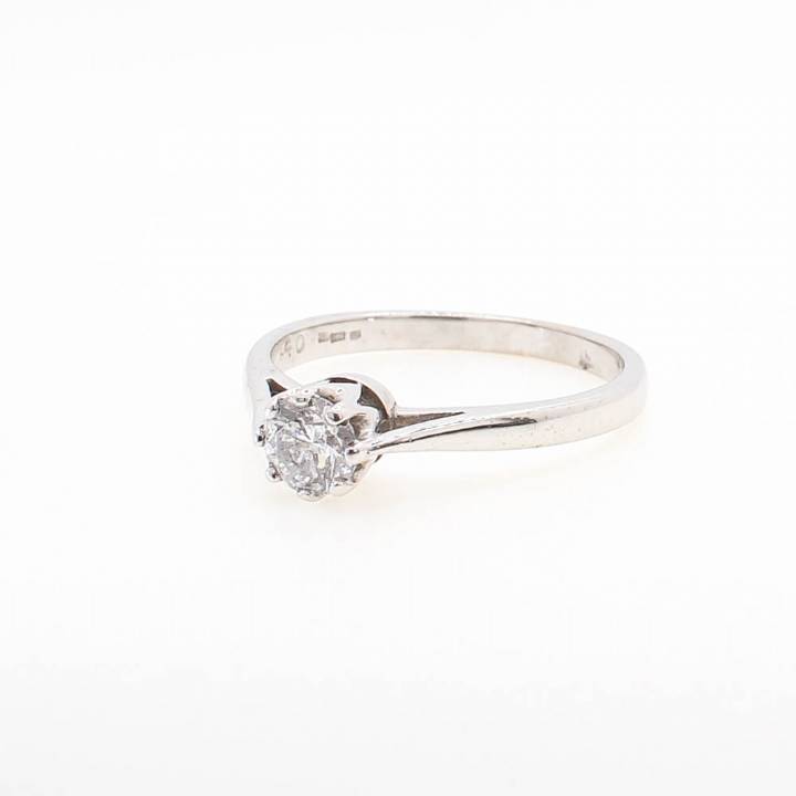 Pre-Owned 18ct White Gold Diamond Solitaire Ring 0.40ct 1601807