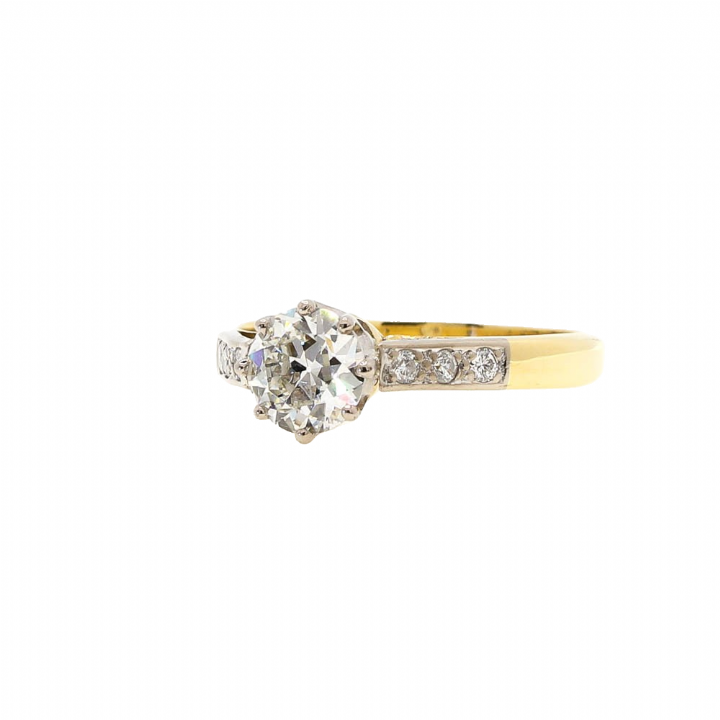 Pre-Owned 18ct Yellow Gold Diamond Solitaire Ring 0.90ct 1601453