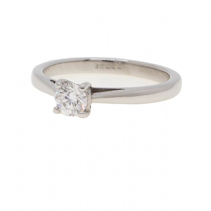 Pre-Owned Platinum Diamond Solitaire Ring 0.30ct 1601474
