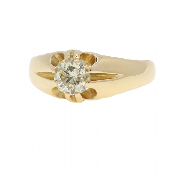 Pre-Owned 18ct Yellow Gold Diamond Solitaire Ring 0.90ct 7115065