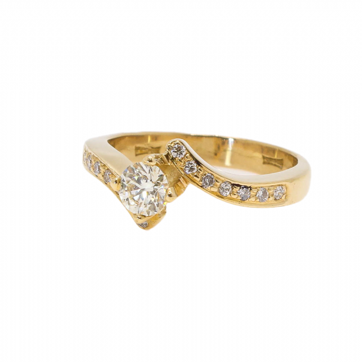 Pre-Owned 18ct Yellow Gold Diamond Solitaire Ring 0.75ct 1601490