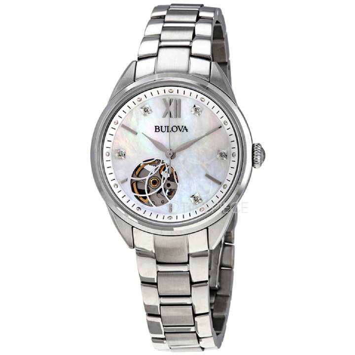Ladies Bulova Automatic Diamond Dial Watch, Was £349.00