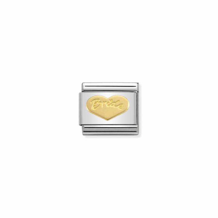 Nomination Steel & 18ct 'Bride' Heart Charm 2402104