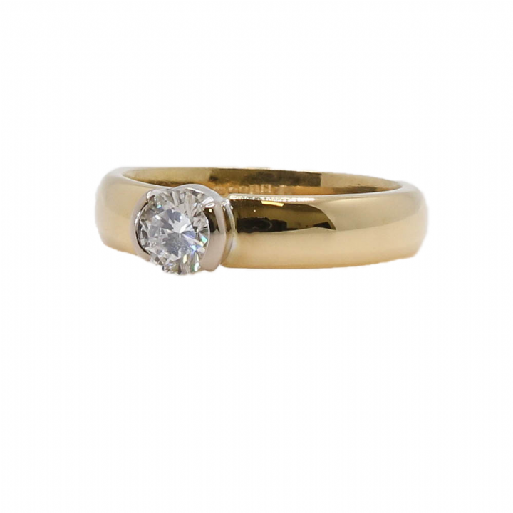 Pre-Owned 18ct Yellow Gold Diamond Solitaire Ring 0.40ct